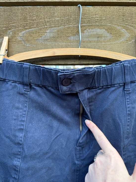 Universal Standard Navy Cotton Twill Cargo Pants - Picture 3 of 5